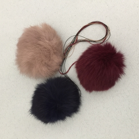 Pompones de piel
