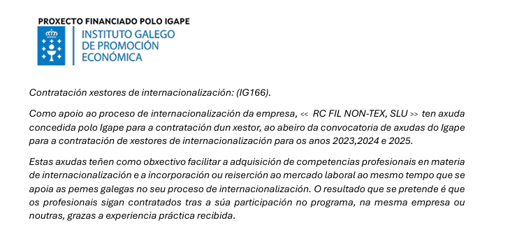 Proyecto financiado por IGAPE